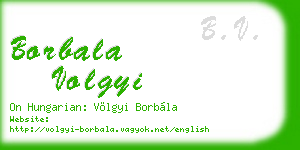 borbala volgyi business card